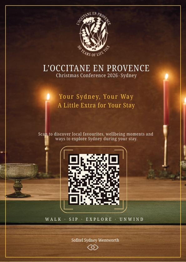 Original printed QR card for the Sydney conference