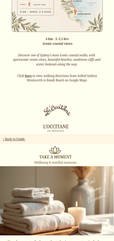 Wellbeing content from the original mobile guide
